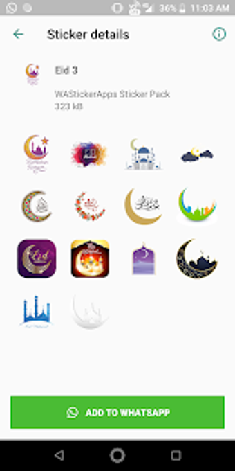 Image 0 for WAStickerApps Eid Sticker…