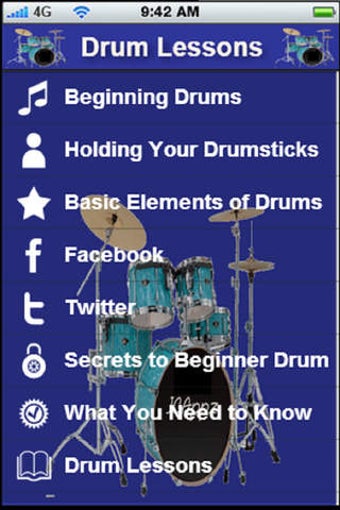Imagen 0 para Drum Lessons:Learn the Ba…