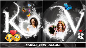 Image 1 for 3d Fire Text : Smoke Fire…