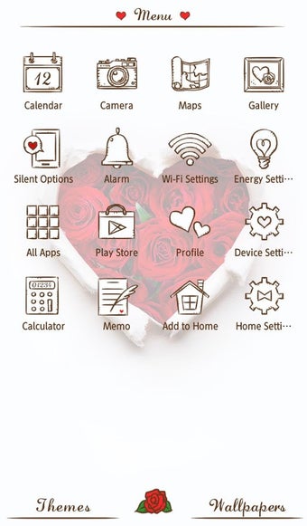 Image 2 for Wallpaper Rose Heart Them…