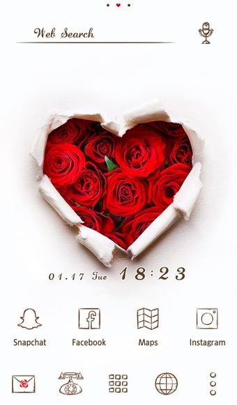 Image 1 for Wallpaper Rose Heart Them…