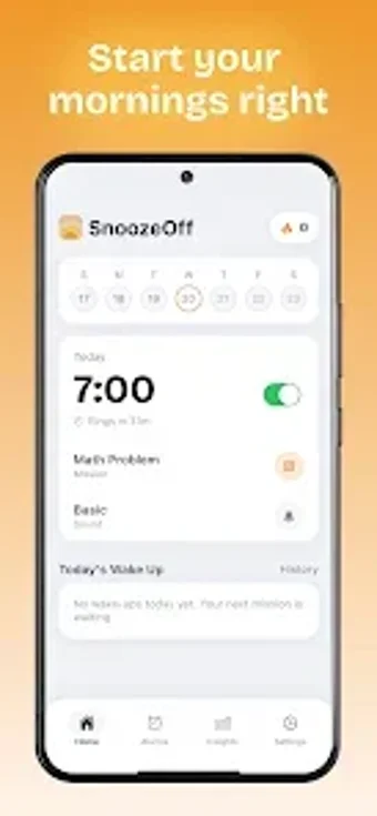 Imagen 0 para SnoozeOff: Loud Alarm Clo…
