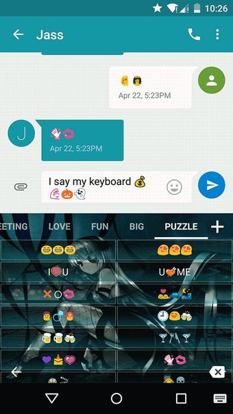 Image 2 for Anime Love Emoji Keyboard…