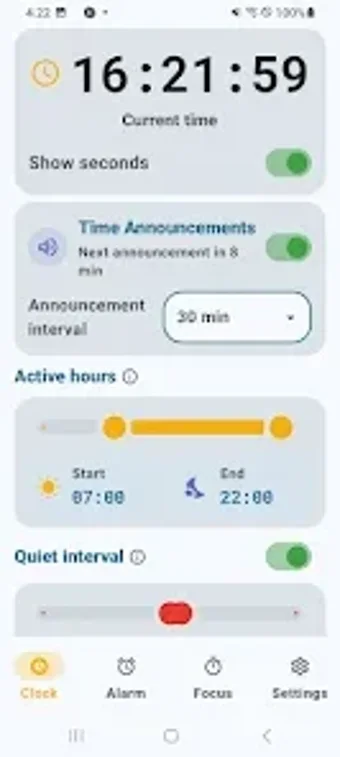 Image 0 for Talking Clock  Focus Time…