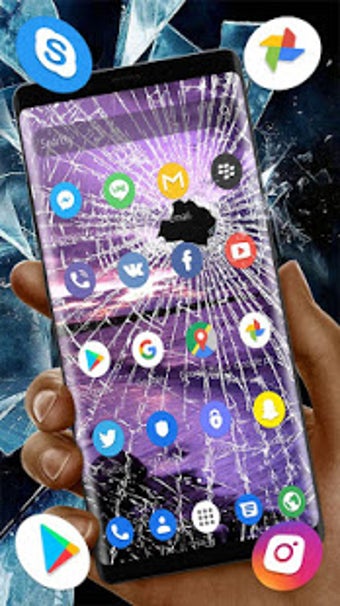 Image 3 for Broken Screen Wallpaper T…