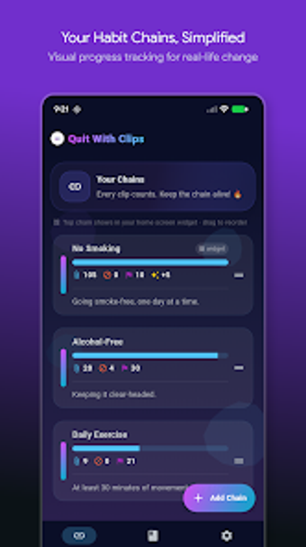 Image 0 for Quit With Clips: Habit Tr…