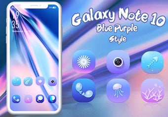 Image 1 for Blue purple colorful them…