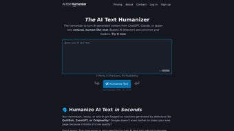 Imagen 0 para AI Text Humanizer.com