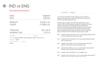 Imagen 1 para Cricbuzz for Windows 8