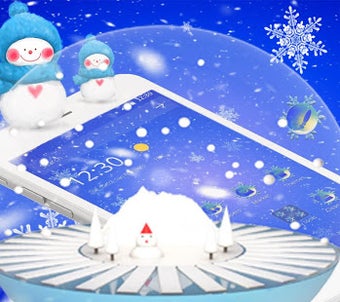 Image 2 for Blue Winter Snow Theme