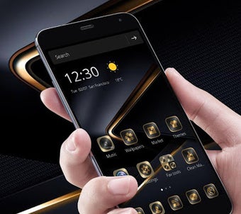 Imagen 1 para Golden Black Theme for Hu…