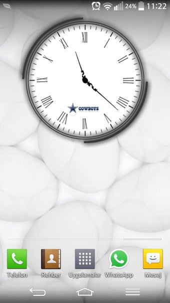 Image 1 for Cowboys Clock Widgets