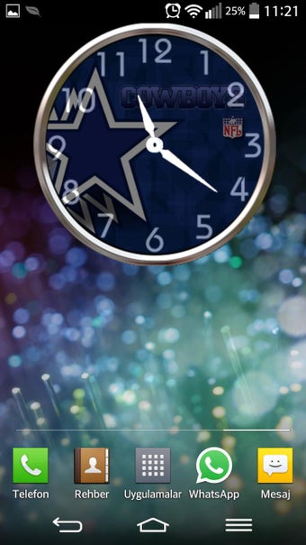 Image 0 for Cowboys Clock Widgets