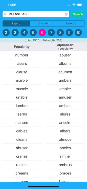 Image 1 for Anagrams: Unscramble Word…