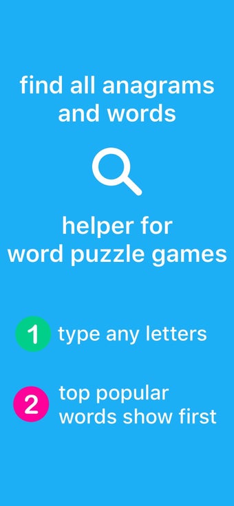 Image 0 for Anagrams: Unscramble Word…