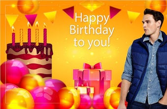 Imagen 1 para birthday photo frame with…