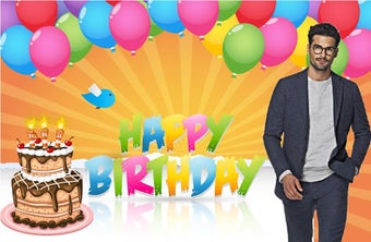 Image 0 for birthday photo frame with…