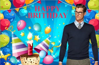 Imagen 2 para birthday photo frame with…