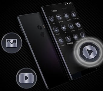Imagen 1 para Metal Dark Black Launcher…