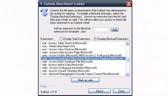 Image 1 for Outlook Attachment Enable…
