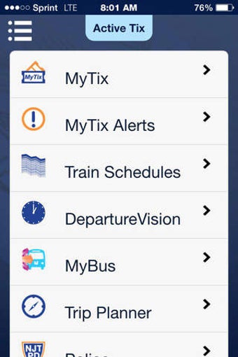 Image 0 for NJ TRANSIT Mobile App