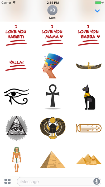 Image 1 for Egyptian Emoji Stickers