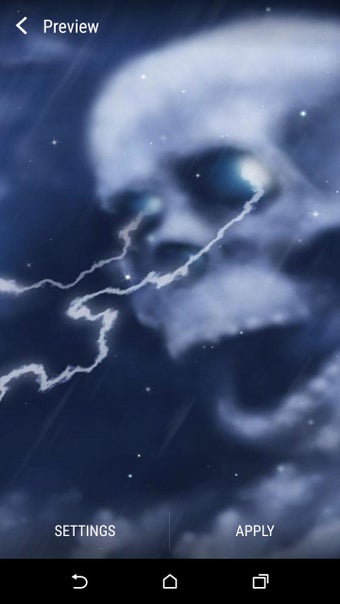 Imagen 2 para Lightning Skull Live Wall…