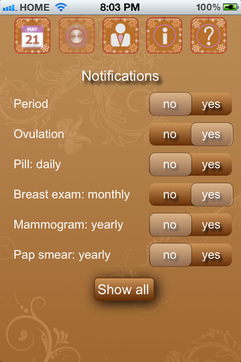 Imagen 1 para Free Ovulation Calendar