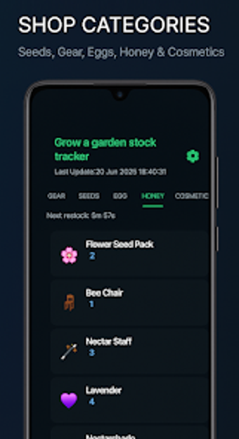 Image 0 for Track stock for grow a ga…