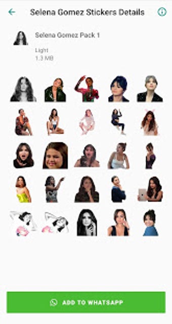 Imagen 0 para Selena Gomez Stickers App