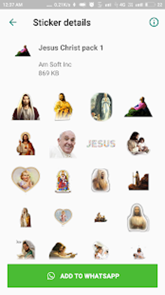 Imagen 2 para Jesus Christ Sticker Pack…