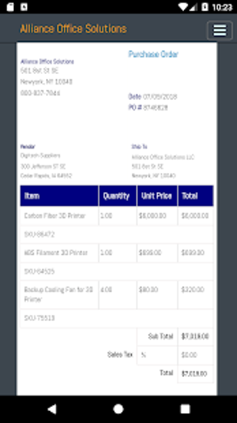 Image 3 for Purchase Order App - PO B…