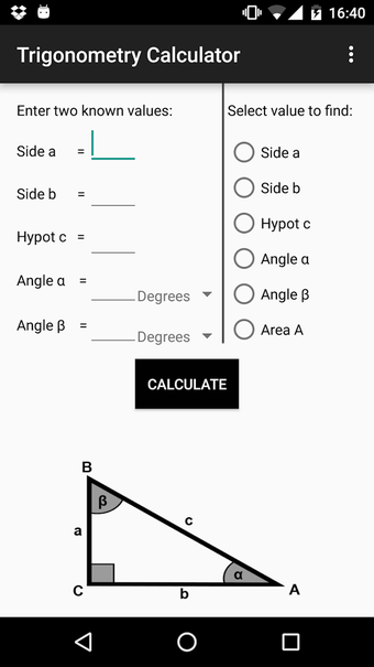 Imagen 1 para Trigonometry Calculator