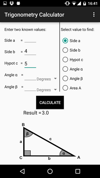 Imagen 2 para Trigonometry Calculator
