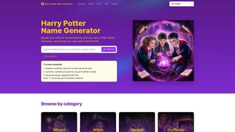 Image 0 for Harry Potter Name Generat…