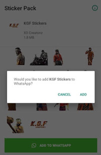 Image 3 for KGF Sticker - WAStickerAp…