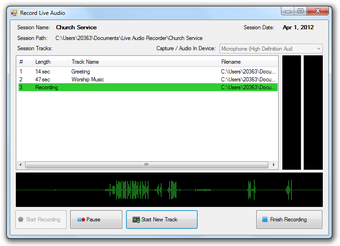 Image 1 for Live Audio Recorder