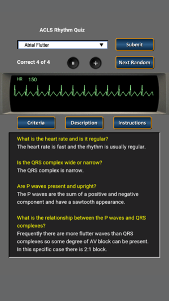 Image 0 for ACLS Rhythm Quiz