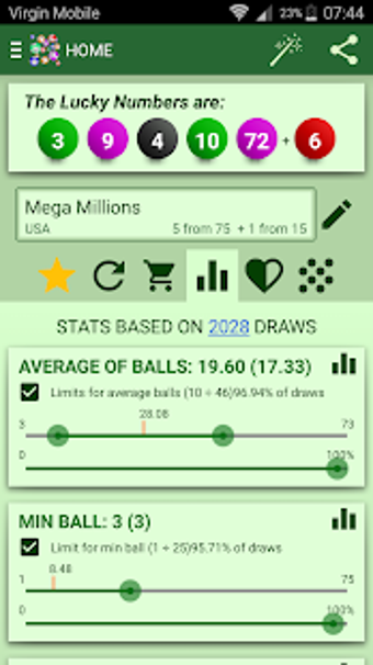 Imagen 1 para Lottery Generator & Stati…