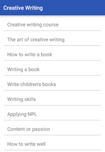 Image 0 for CREATIVE WRITING