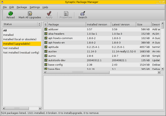 Image 0 for Synaptic for Debian
