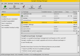 Image 1 for Synaptic for Debian