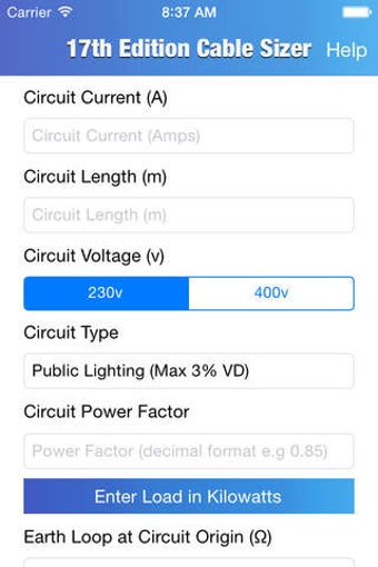 Image 0 for 17th Edition Cable Sizer …