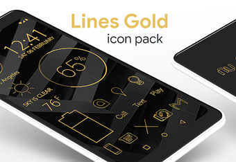 Image 2 for Lines Gold - Icon Pack (P…