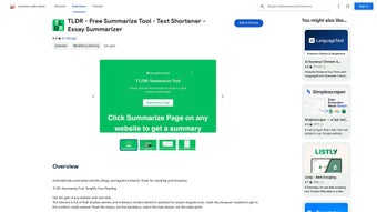 Image 0 for TLDR - Summarize Tool