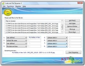 Imagen 0 para 1-abc.net File Renamer