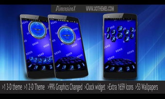 Imagen 3 para Lips Blue Next Launcher T…