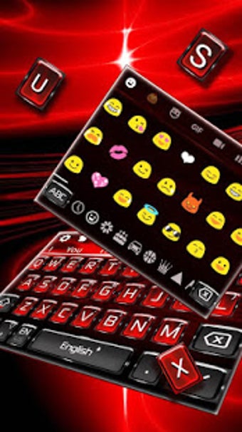 Image 2 for Red Black Keyboard