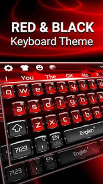 Image 0 for Red Black Keyboard