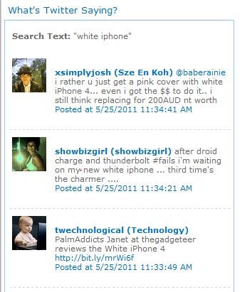 Image 0 for Twitter Web Part